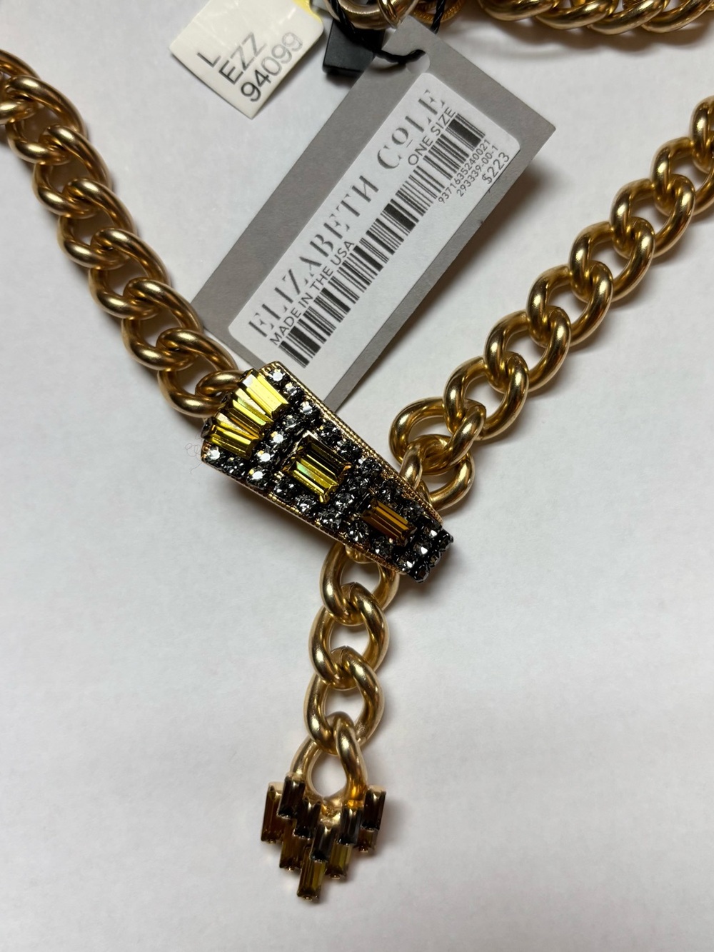 Beautiful Elizabeth Cole gold chain necklace - Picture 8 of 8